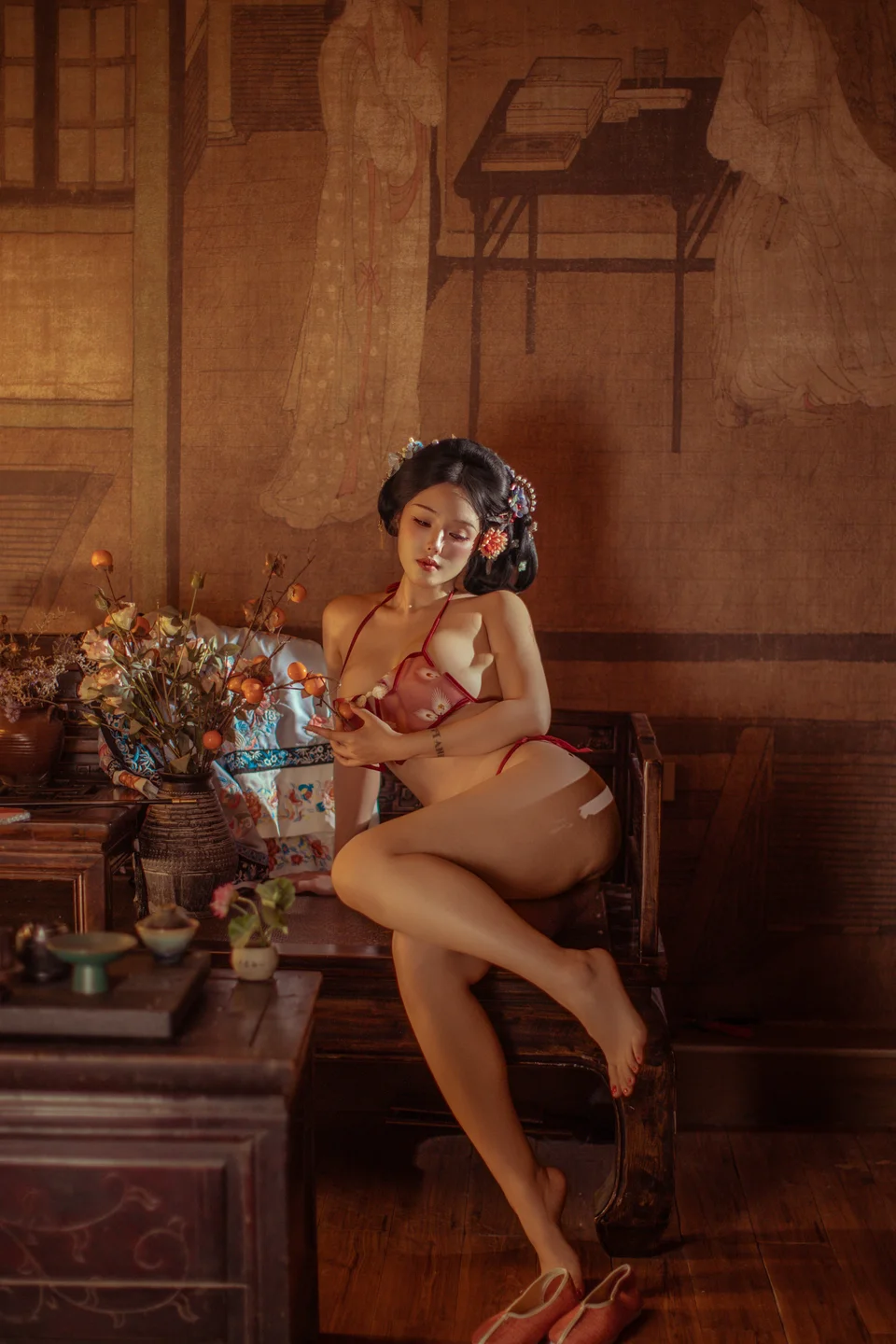 钛合金TiTi - 胭脂扣 [108P,2V-1.07GB] tg@simisebaisi 【丝足阁】055.webp